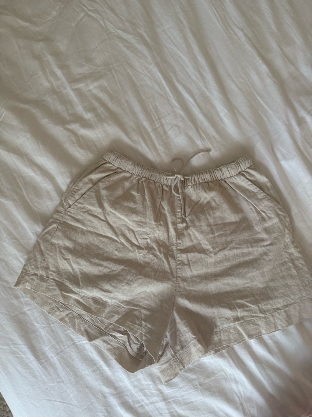 Abercrombie linen blend pull on shorts - Picture 4 of 11